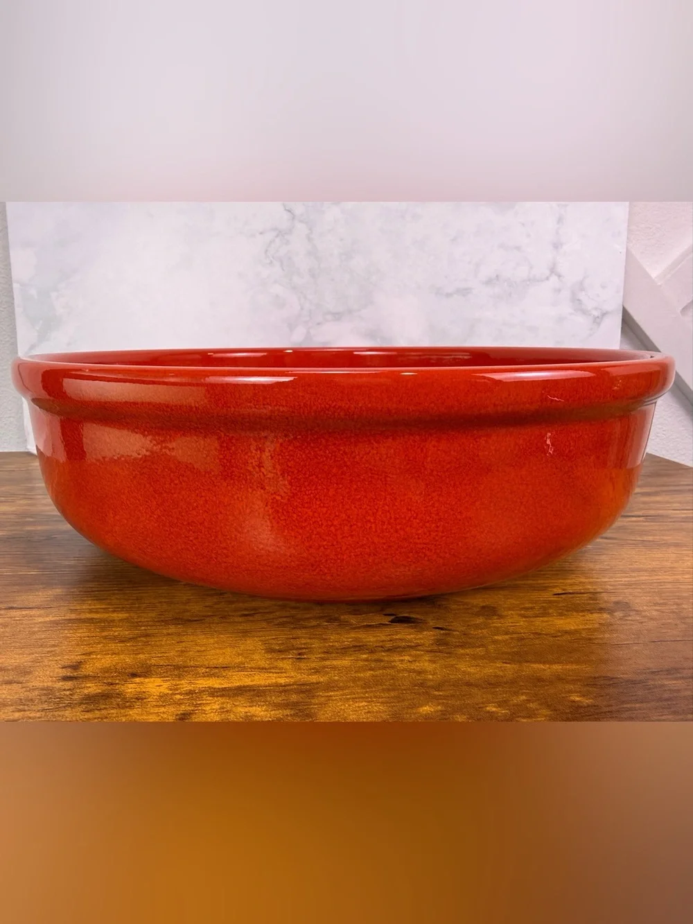 Vintage Waechtersbach West Germany 12.75” Christmas Tree Serving Bowl Red